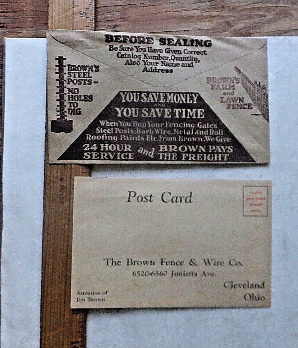1929 Brown Fence & Wire Co. Sales Brochures. Fences, Paints, etc. Cleveland Ohio