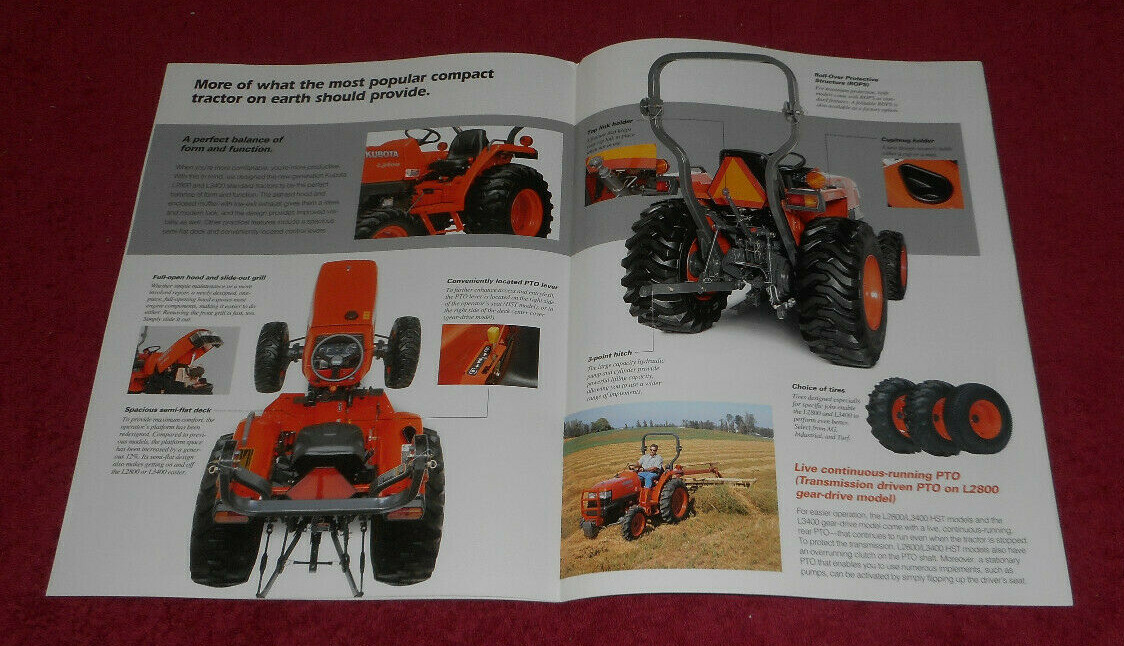 2005 Kubota Diesel Tractors Standard L Series Advertising Brochure