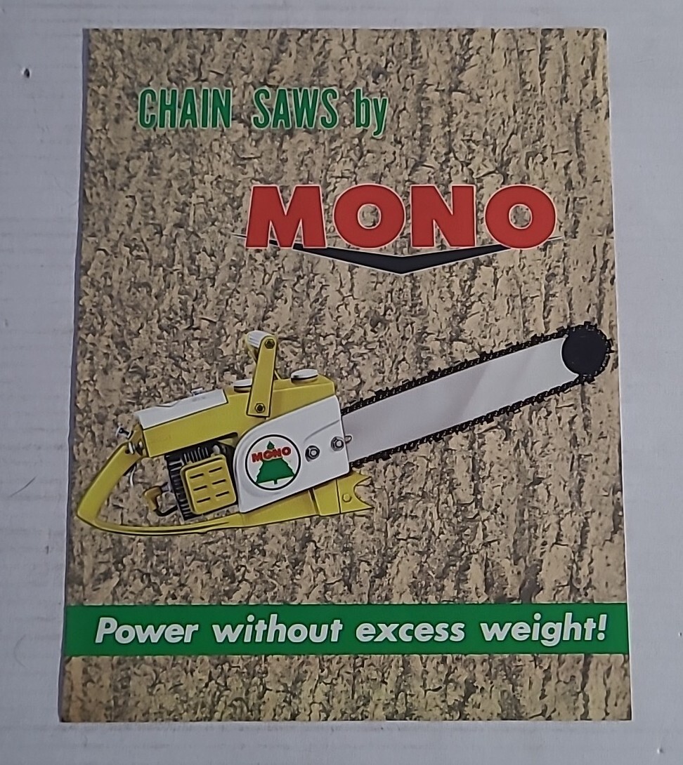 Mono Chain Saw Sales Brochure