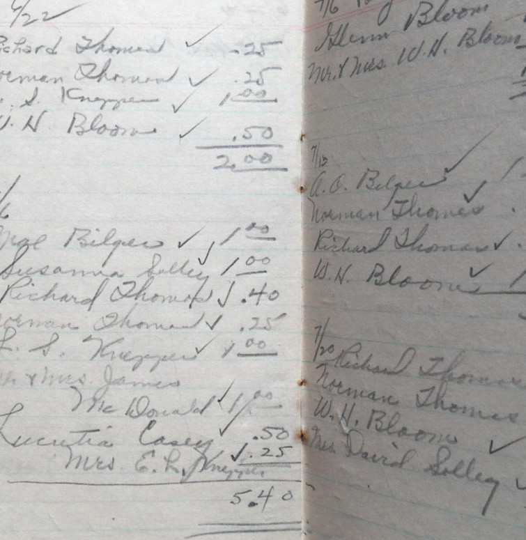 Armours Big Crop Fertilizer 1939 1940 Note Pad Atlanta Geogria