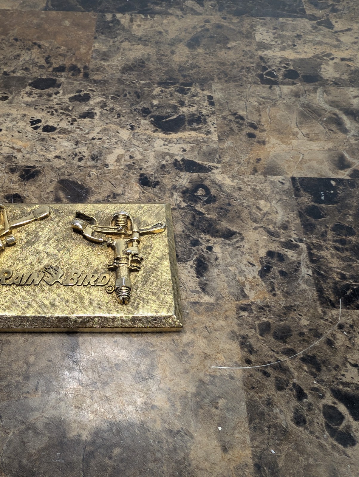Vintage Metal Advertising Sign Plaque Rain Bird Sprinklers Agriculture Sign