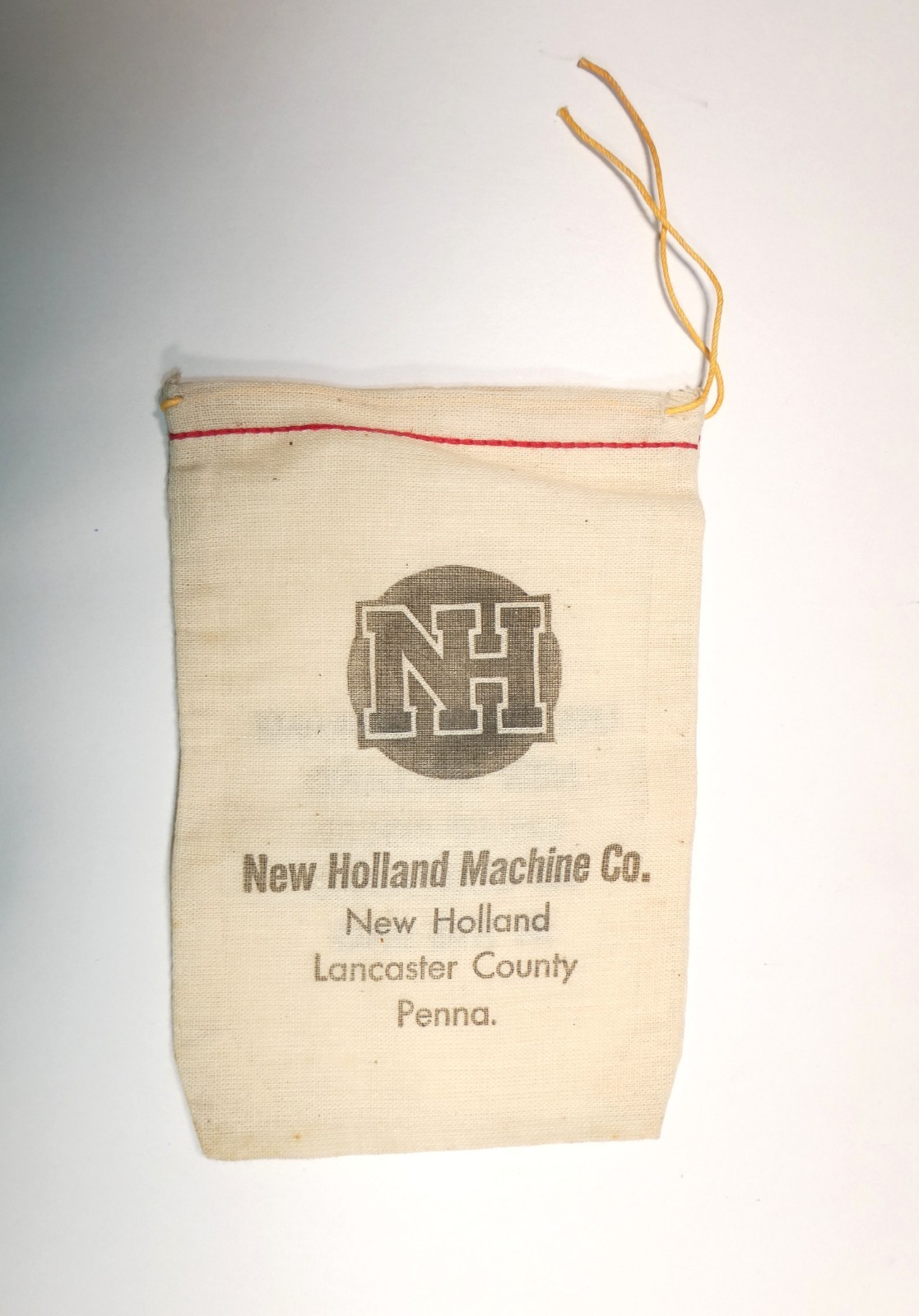 VTG NH New Holland Machine Co Lancaster PA Unused Drawstring Shear Bolt Bag