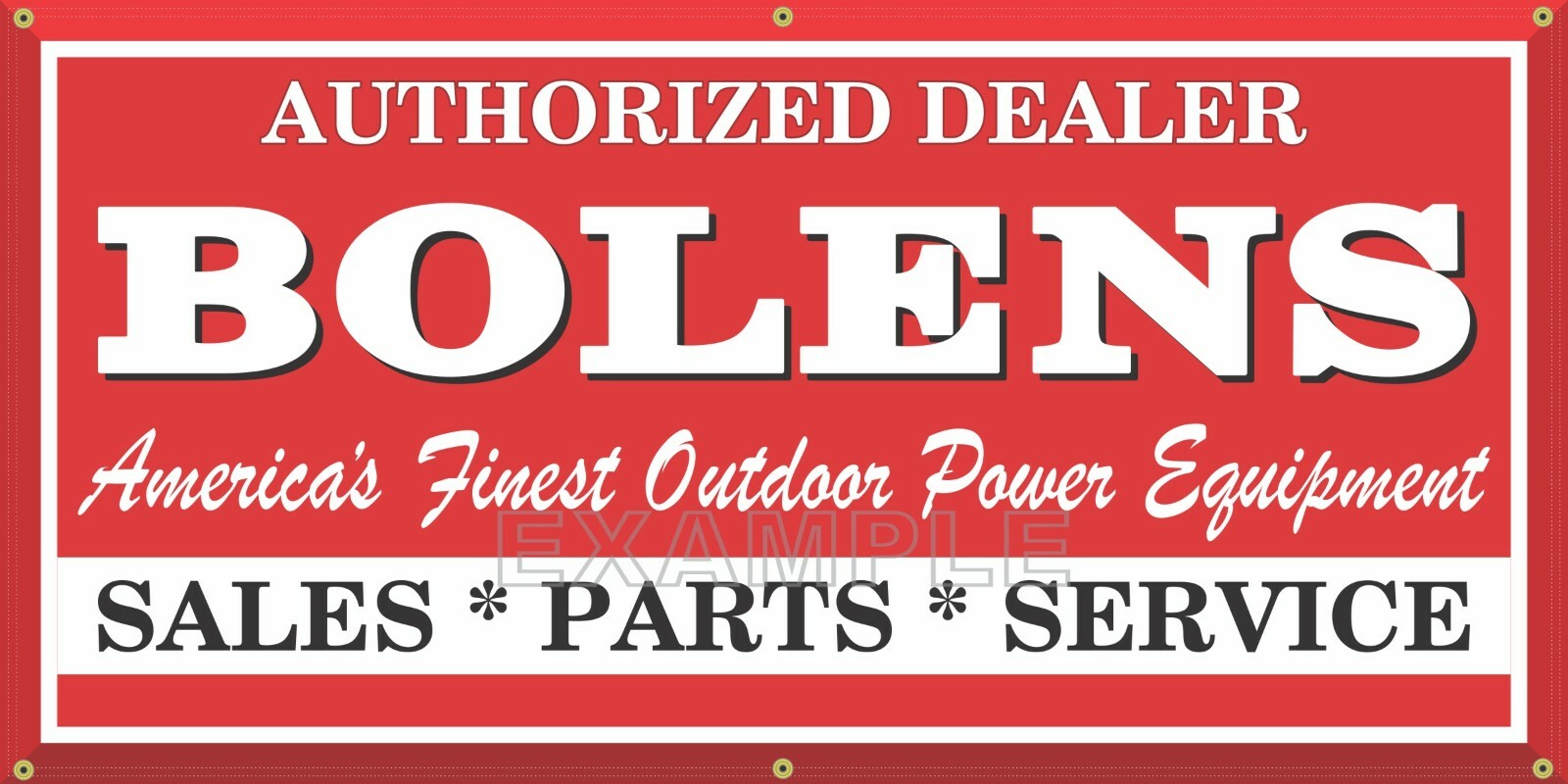 BOLENS LAWN GARDEN TRACTOR EQUIPMENT DEALER SALES OLD SCHOOL SIGN REMAKE BANNER