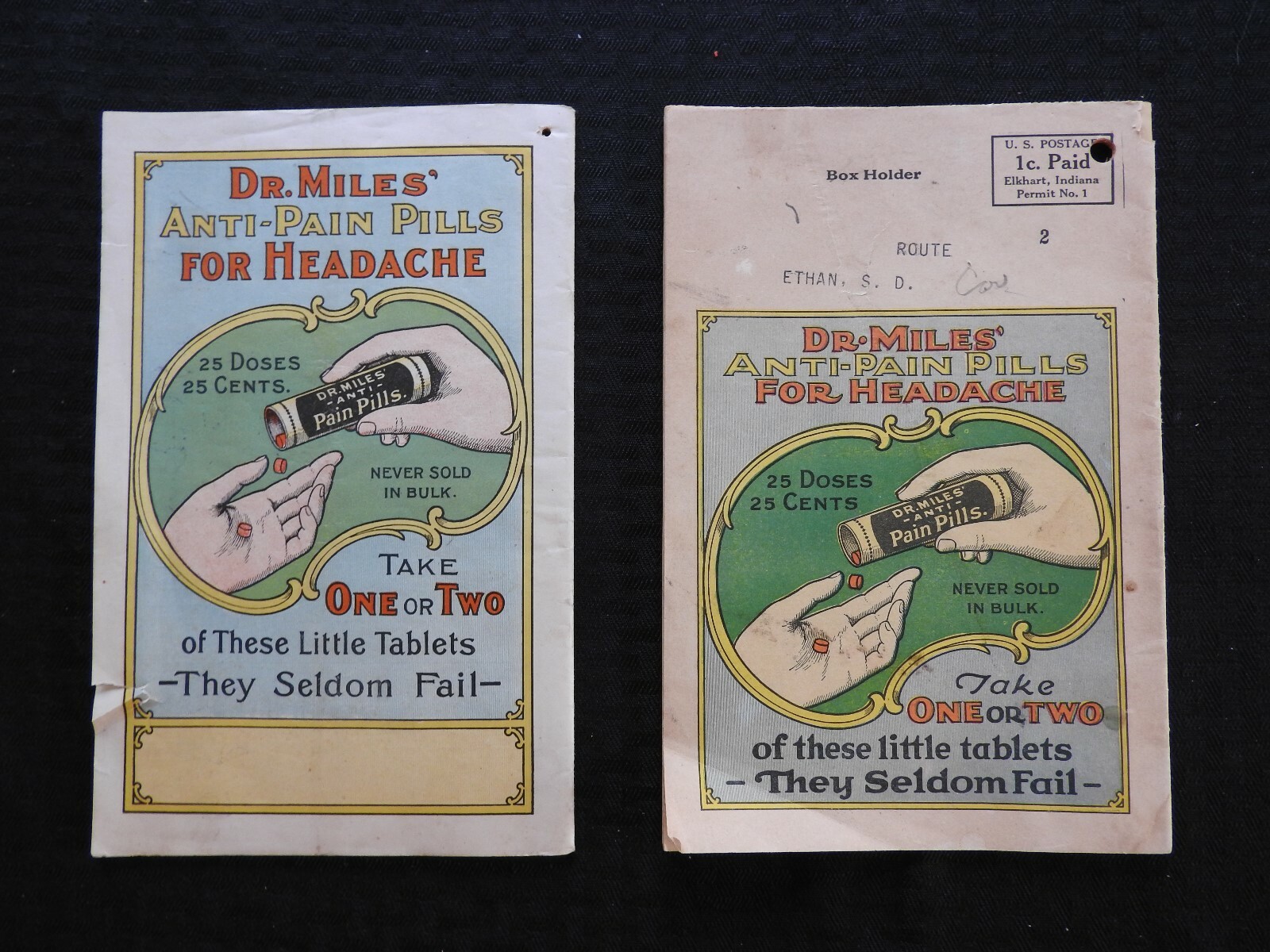 1916 1929 DR. MILES NEW WEATHER Almanac & Handbook- ELKHART IN VERY GOOD SHAPE