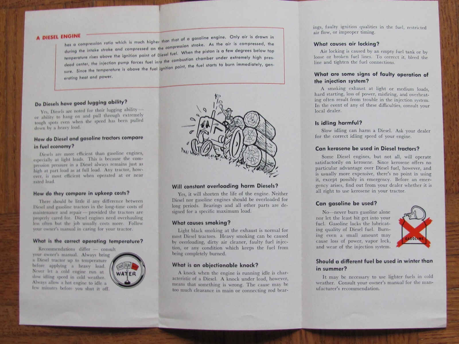 1955 EXTENSION SERVICE UNIVERSITY IL BROCHURES DIESEL TRACTOR & ROTATE VALVES