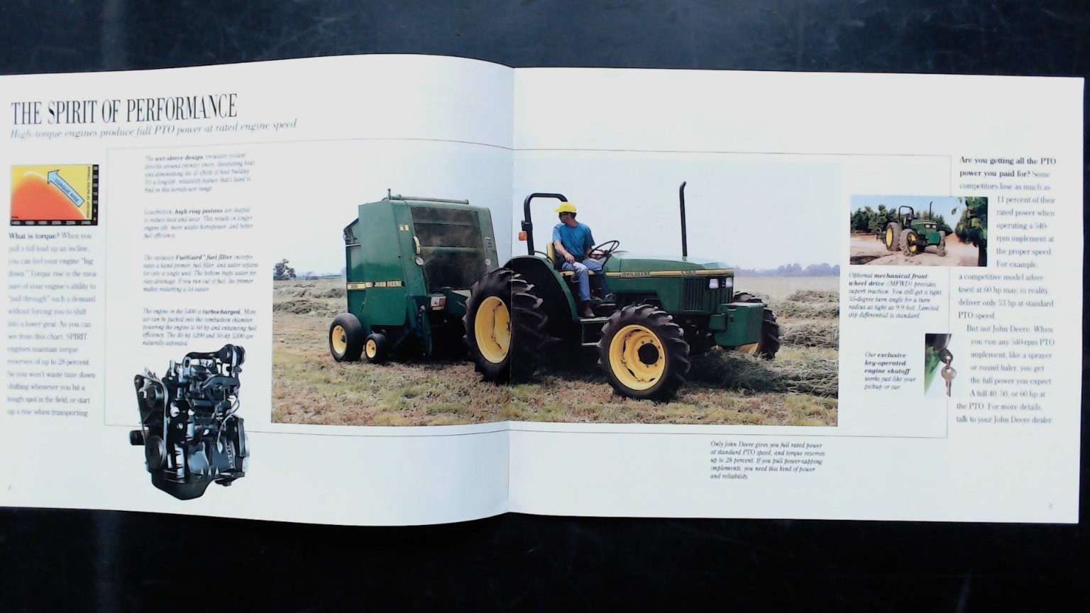John Deere 5000 Series Spirit Tractors Brochure Vintage Agricultural