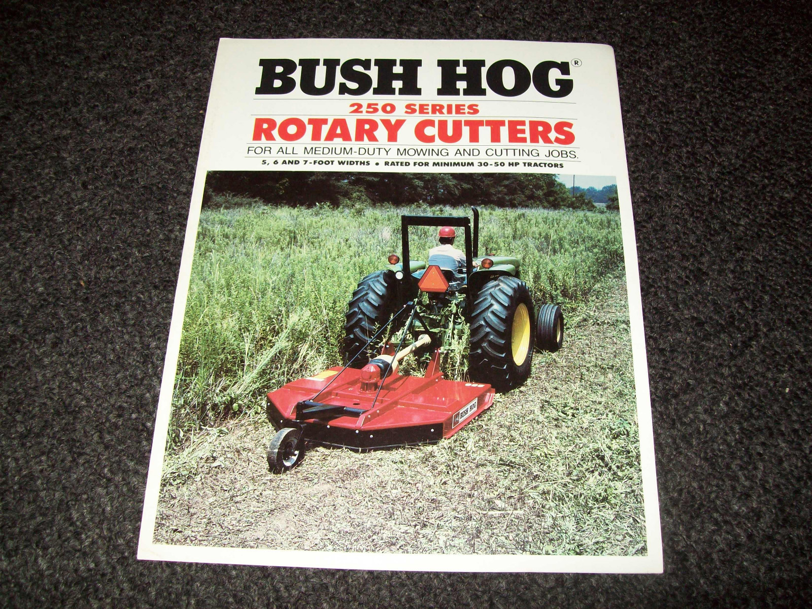 BUSH HOG 257 256 255 BROCHURE ADVERTISEMENT LITERATURE