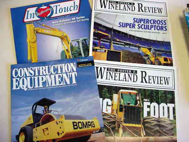 Bomag, Kobelco, John Deere Assorted Brochures