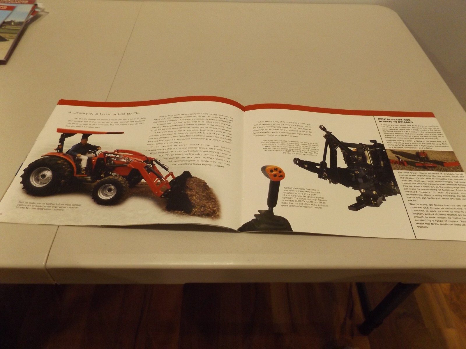 CASE-IH DX SERIES FARMALL TRACTORS, LIT # CIH2010711 2007,