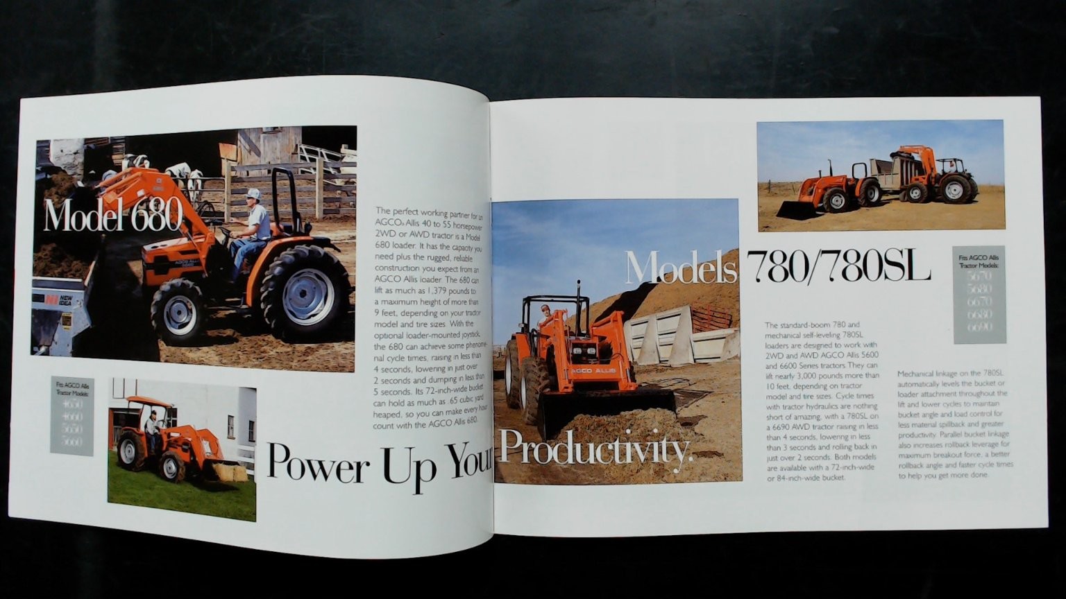 AGCO Allis Allig Loaders Vintage Agriculture Brochure Loader Models