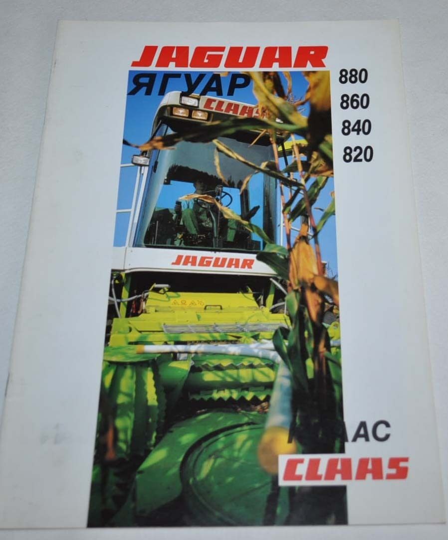 Claas Combine Harvester Jaguar 880-820 Landmaschinen Tractor Brochure Prospekt