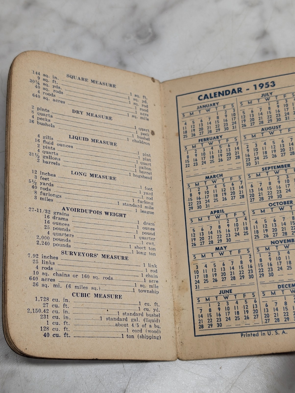 FS Royster Guano Co Pocket Memo Book Calendar Advertising Fertilizer