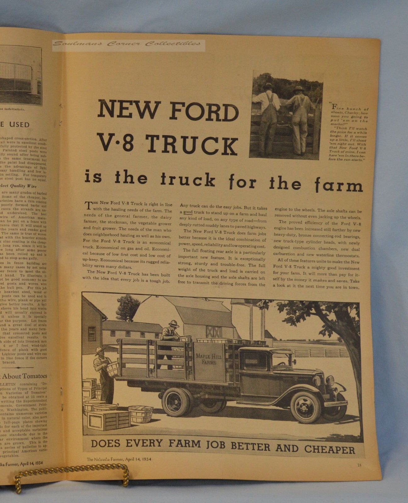 HALF PRICE CLEARANCE SALE Rare Farming Newspaper THE NEBRASKA FARMER Good Shape
