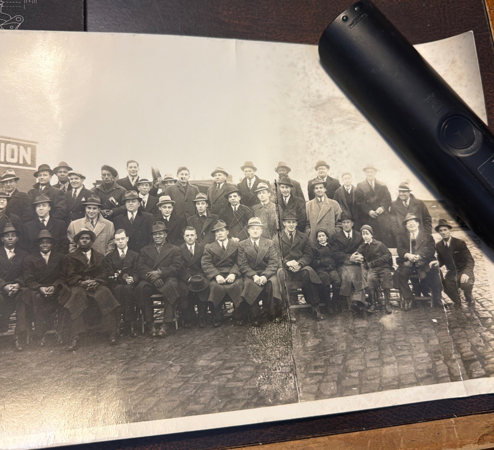 1937 Jersey City NJ Schiavone-Bonomo Corporation Christmas Party Photo