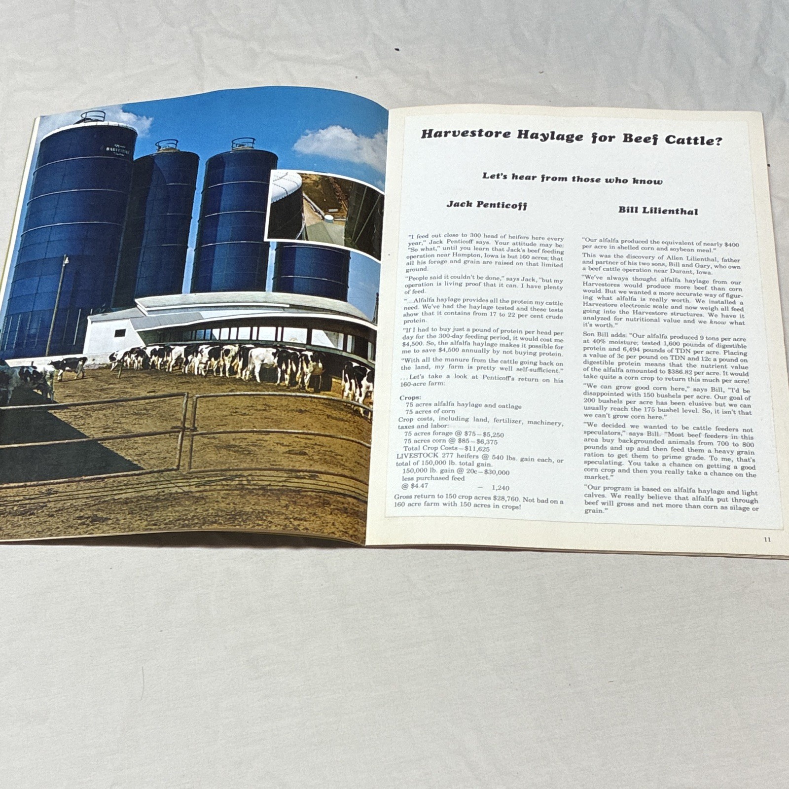 Lot of 4, A.O. Smith Harvestore System Haylage Agriculture Advertising Brochures
