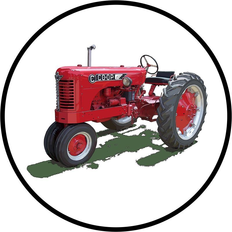 Co-Op Model C Tractor NEW Metal Sign 28&Prime; Diameter Round AMERICAN STEEL