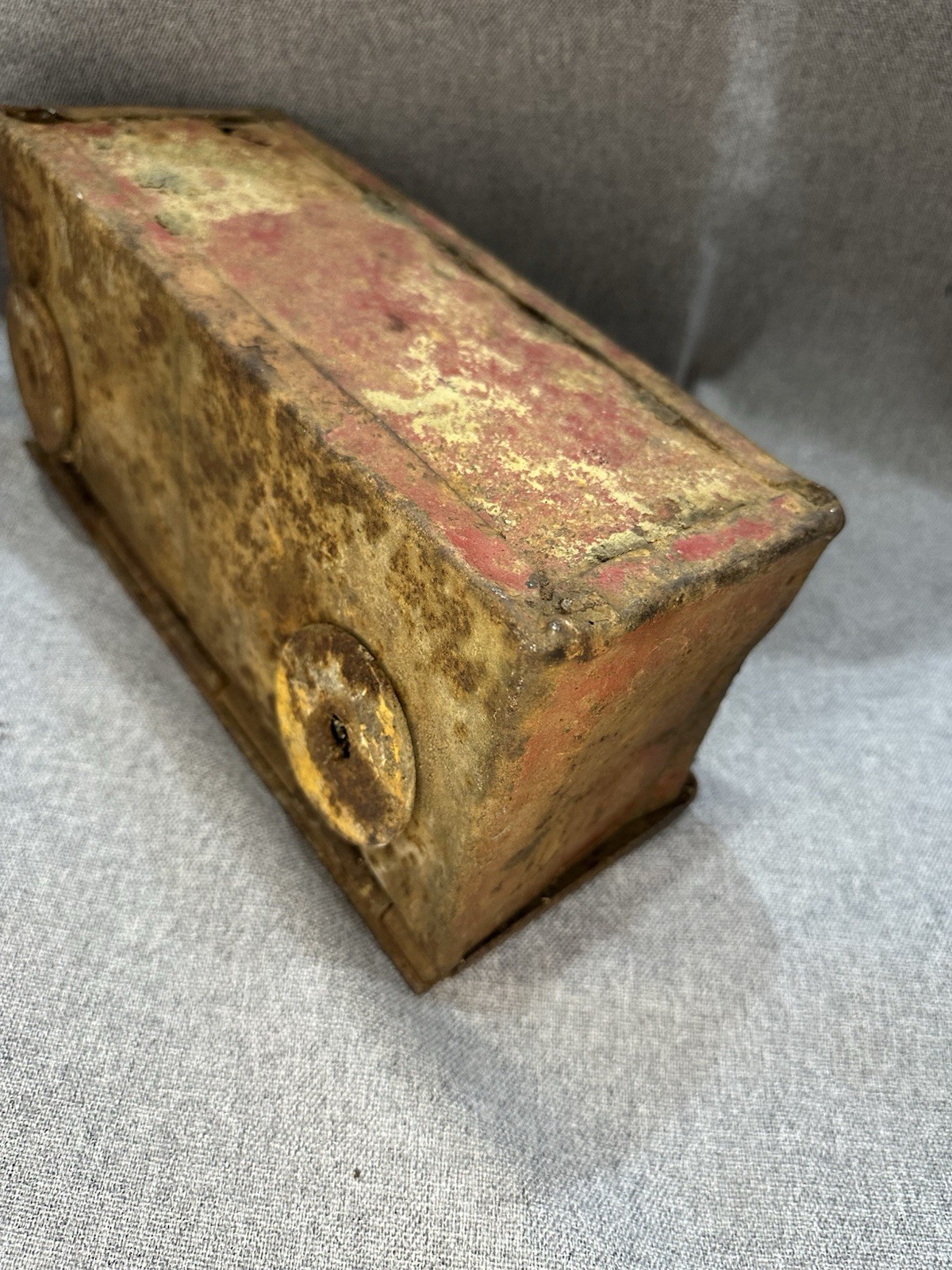 Vintage Fordson Tractor Tool Utility Box Embossed Lid Locking Clasp