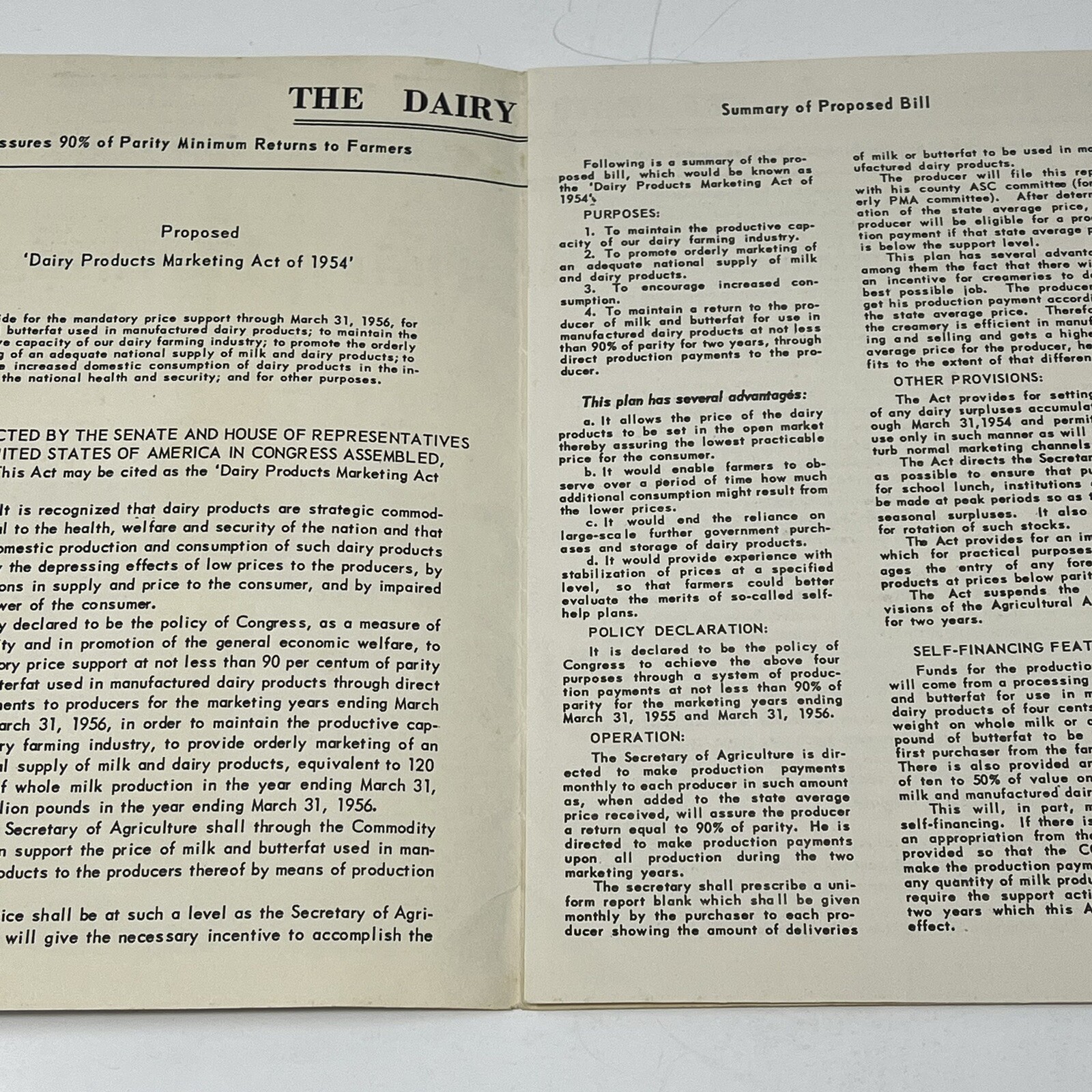 1954 There Is A Future For Dairy Farming Brochure Minnesota Farmers Union Farm