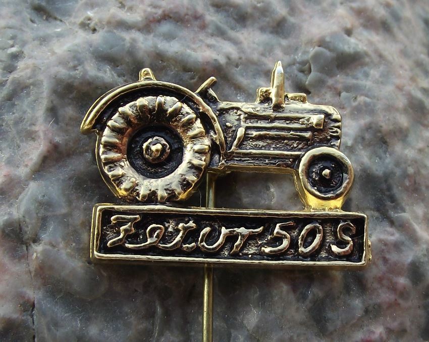Antique Zetor 50S Agricultural Czech Farming Farm Tractor Pin Badge