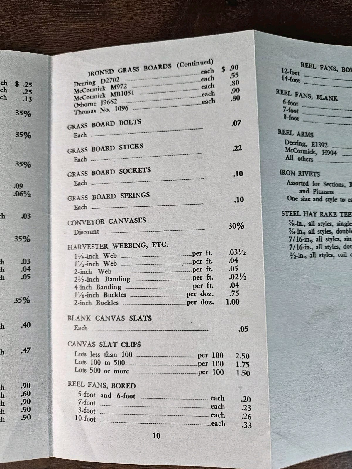 Antique 1934 Dealers Price List Brochure Beck Supply Company Columbus Ohio