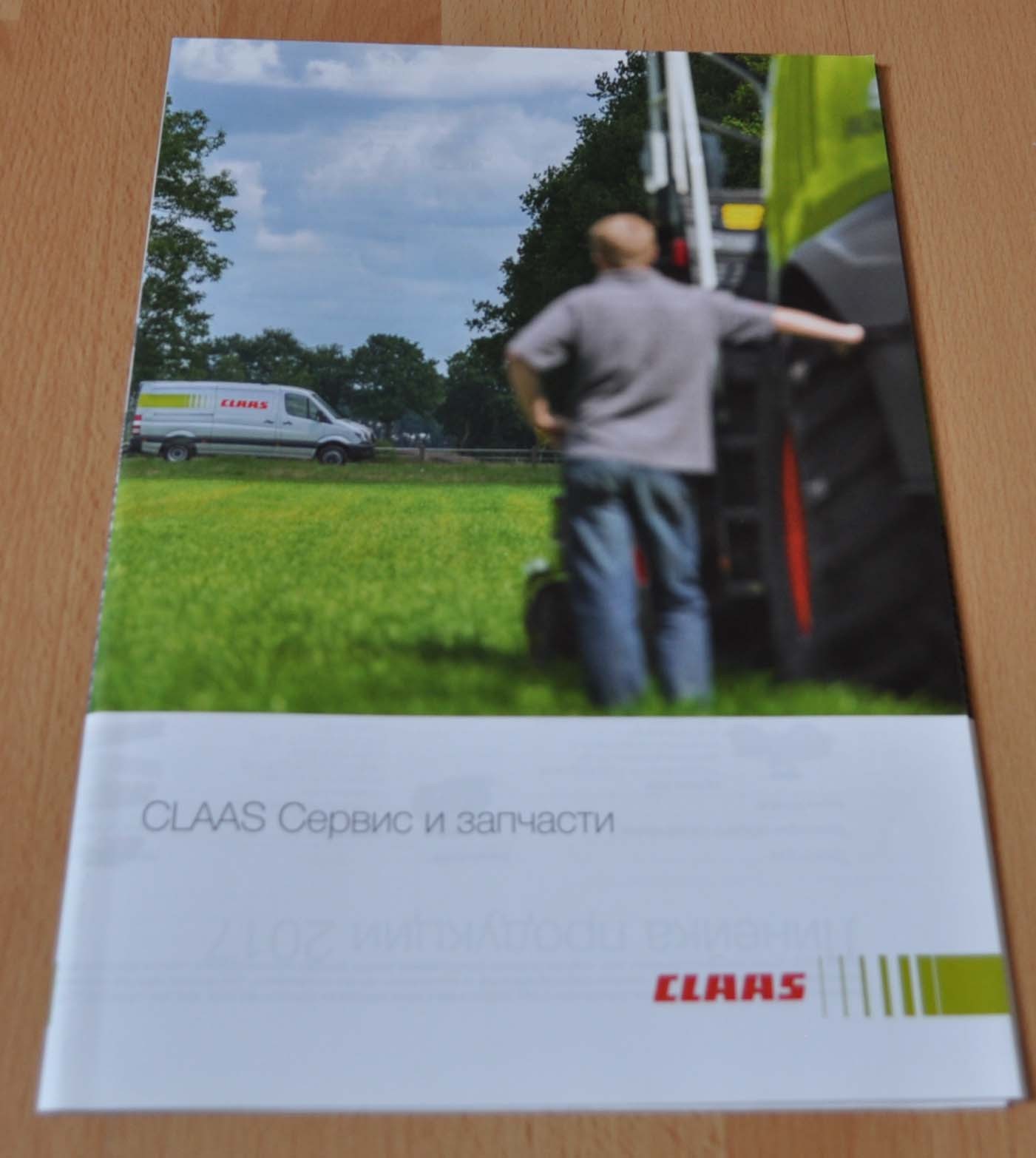 Claas 2017 Model Range Poster Tractor Combine Brochure Prospekt