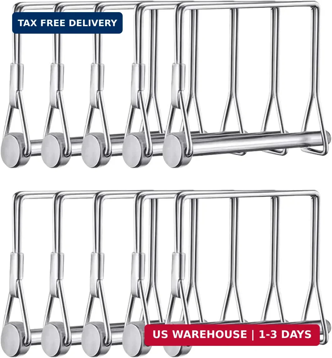 Sunnyway 10 Pack 5/16 Inch Trailer Coupler Pin Set 4 Inch Long Wire Lock Pin PTO
