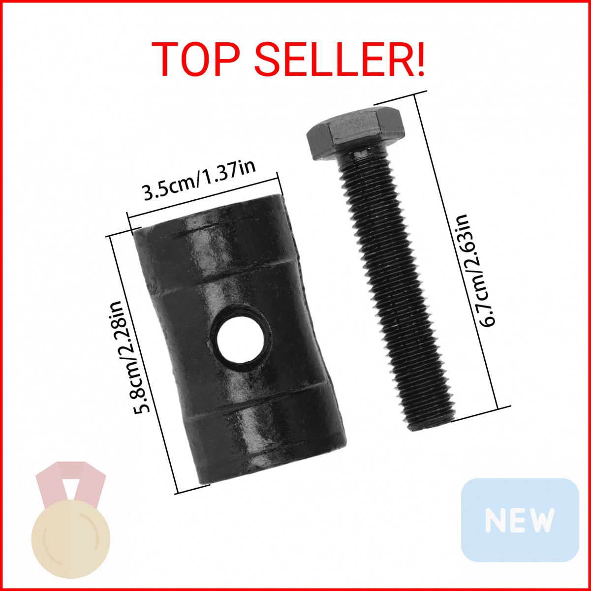2PCS Torsion Bar Key Adjuster Block Nuts with Bolts for Silverado Suburban Avala
