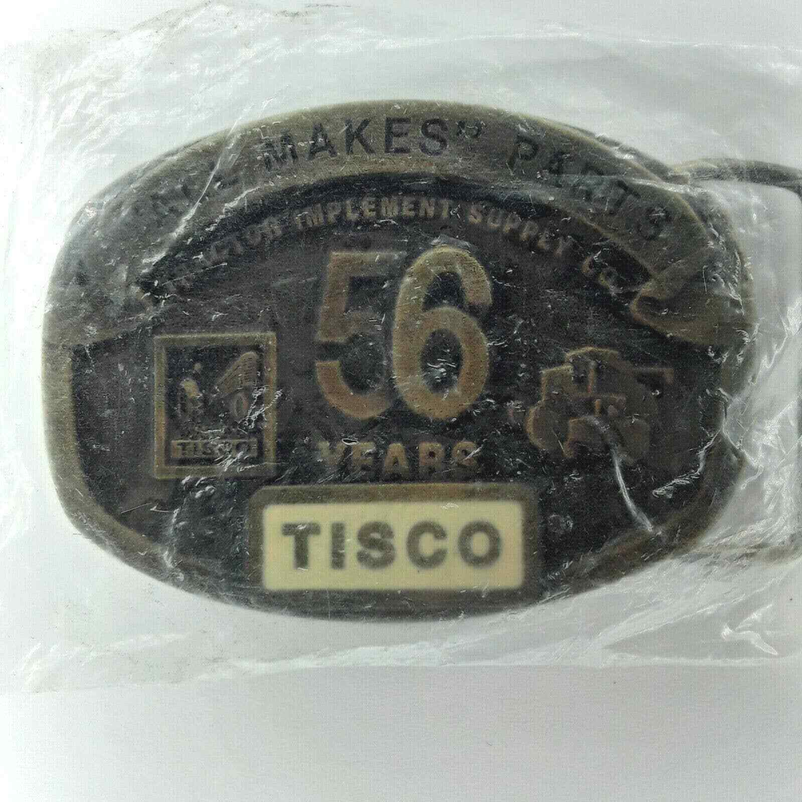 TISCO Tractor Implement Supply Co 56 Years Belt Buckle Limited Ed 1937 1993 NOS