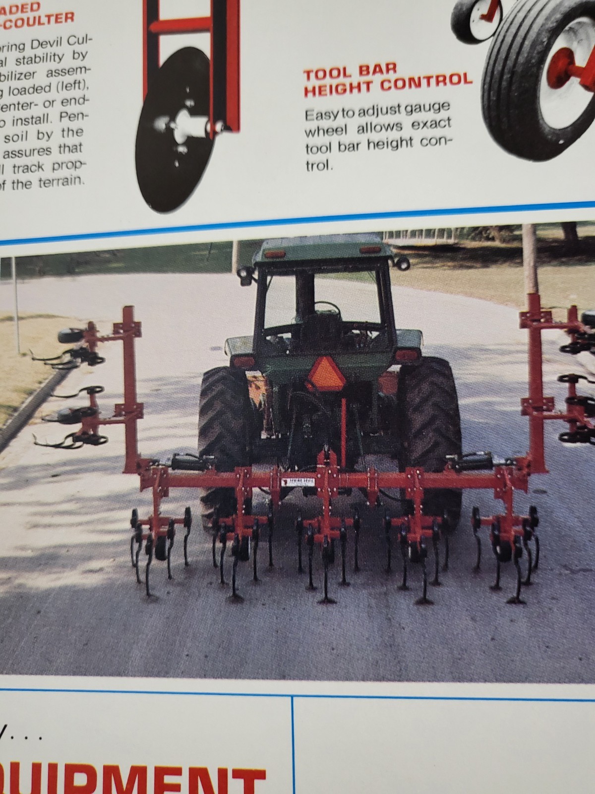 BROCHURE 1970s Spring Devil Spring-Tine Tractor Cultivator Lake View IA. AG Farm