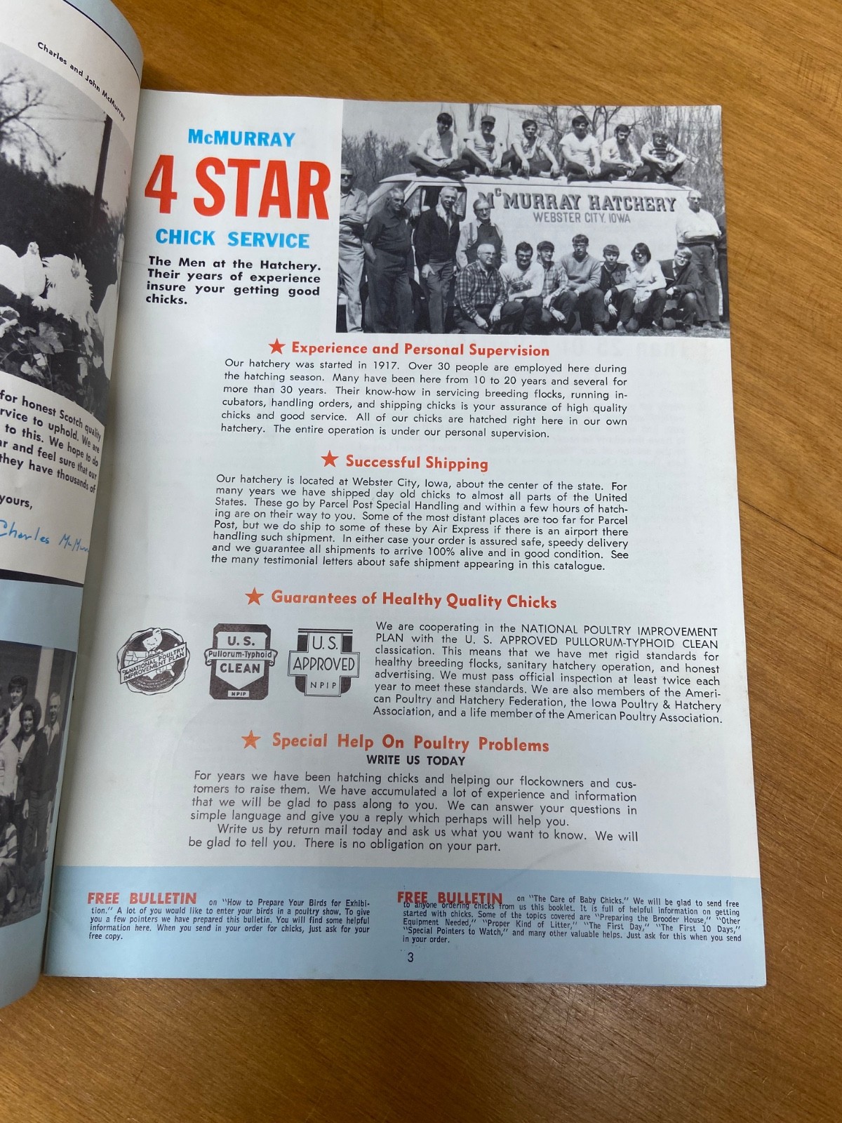 Murray McMurray Hatchery Catalog 1970&rsquo;s
