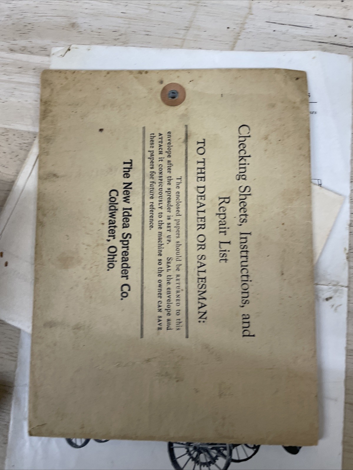 Antique Tractor Wetmore Hammer Mills New Idea Spreader Co. Farm Owner Manual Lot