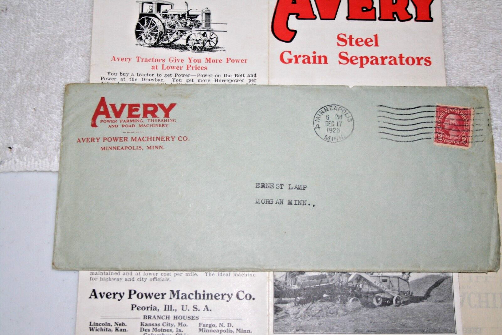 AVERY GRAIN SEPERATOR 1926