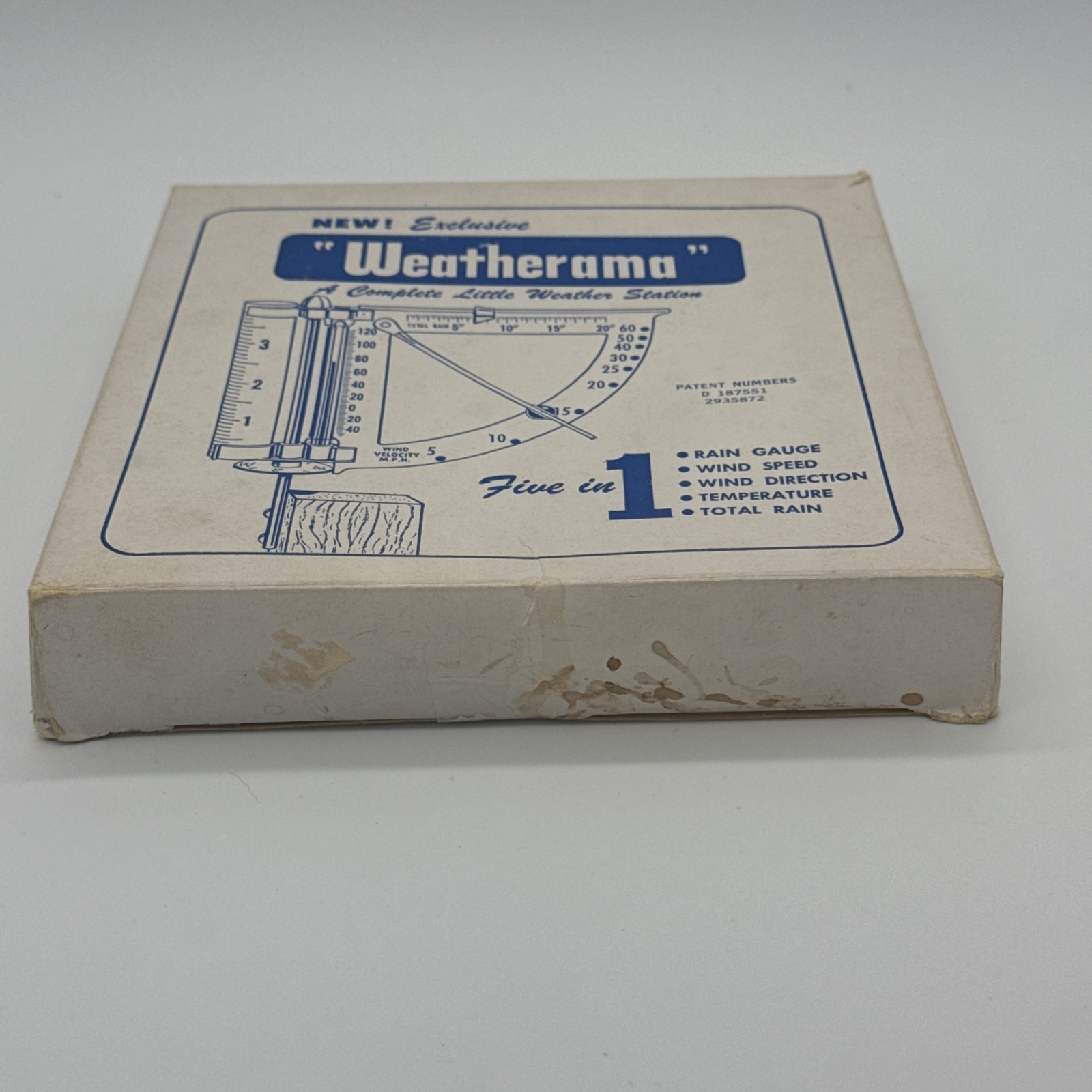 VINTAGE Weatherama 5-in-1 Weather Station NOS NIB Kensington KSCo-op Henry Field