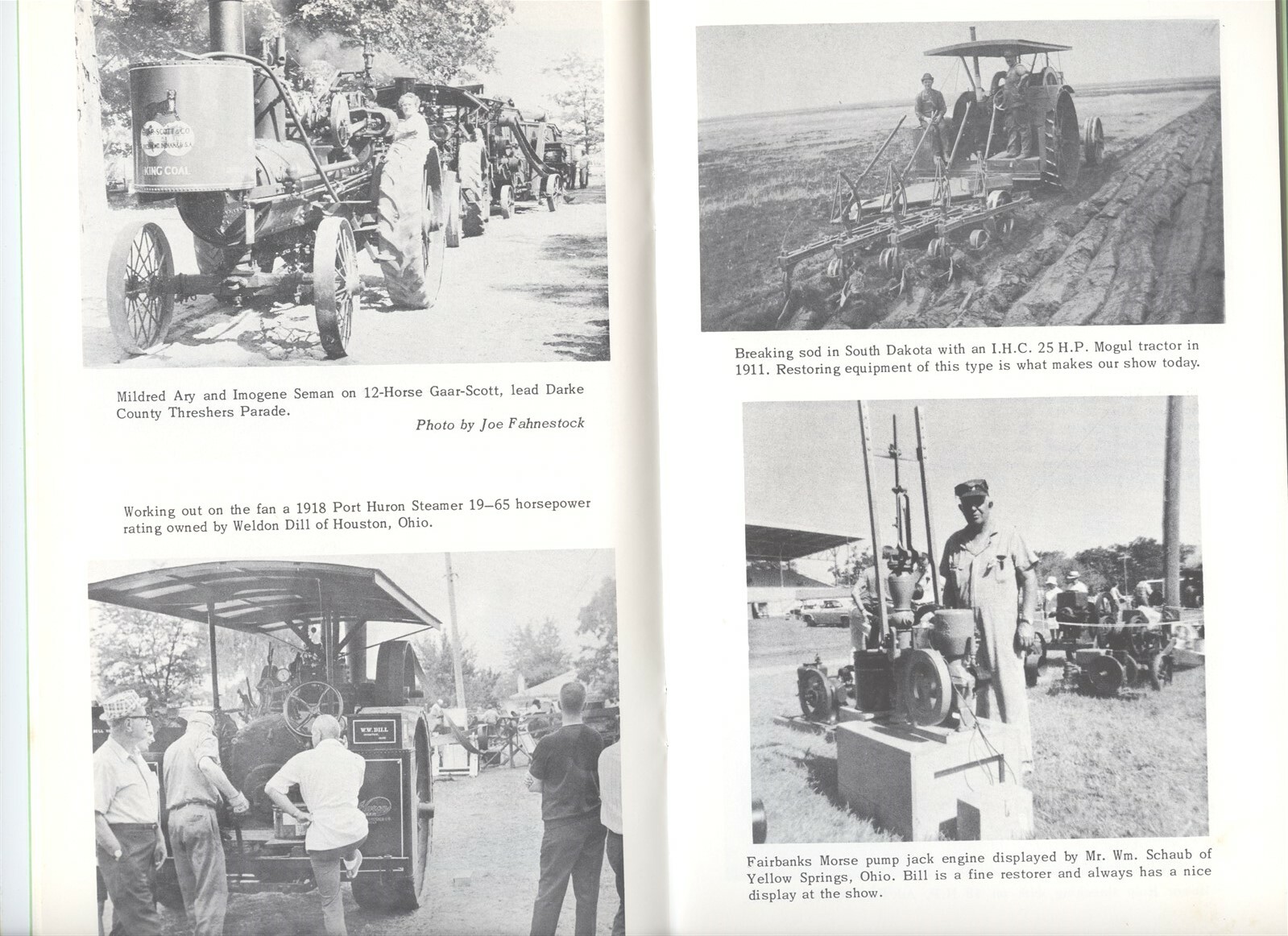 SCENES FROM YESTERYEAR DARKE COUNTY GREENVILLE OHIO STEAM THRESHERS TRACTORS