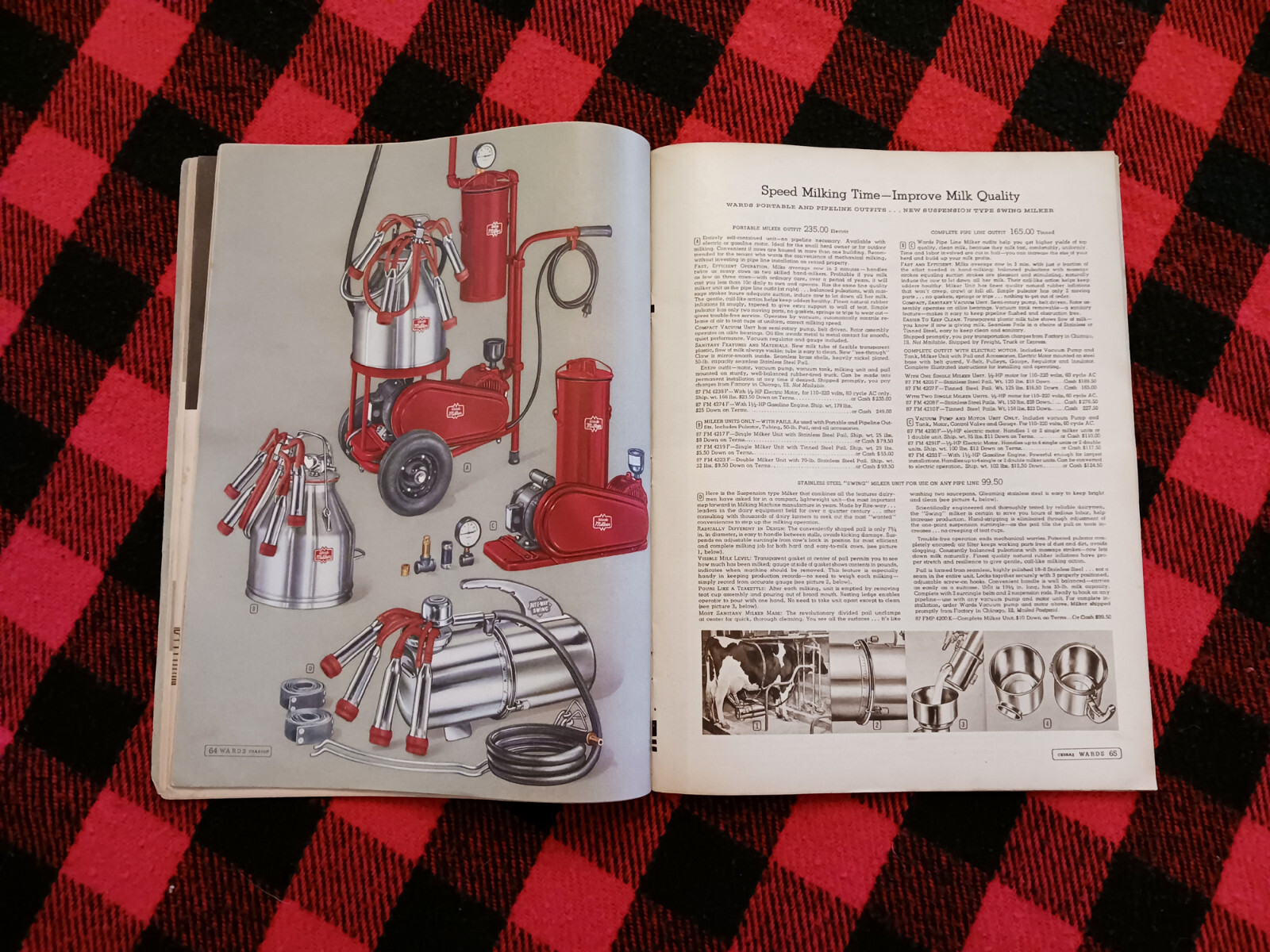 1951 Montgomery Ward Farm Catalog Wards Hoe Plow Trac Garden Tractor