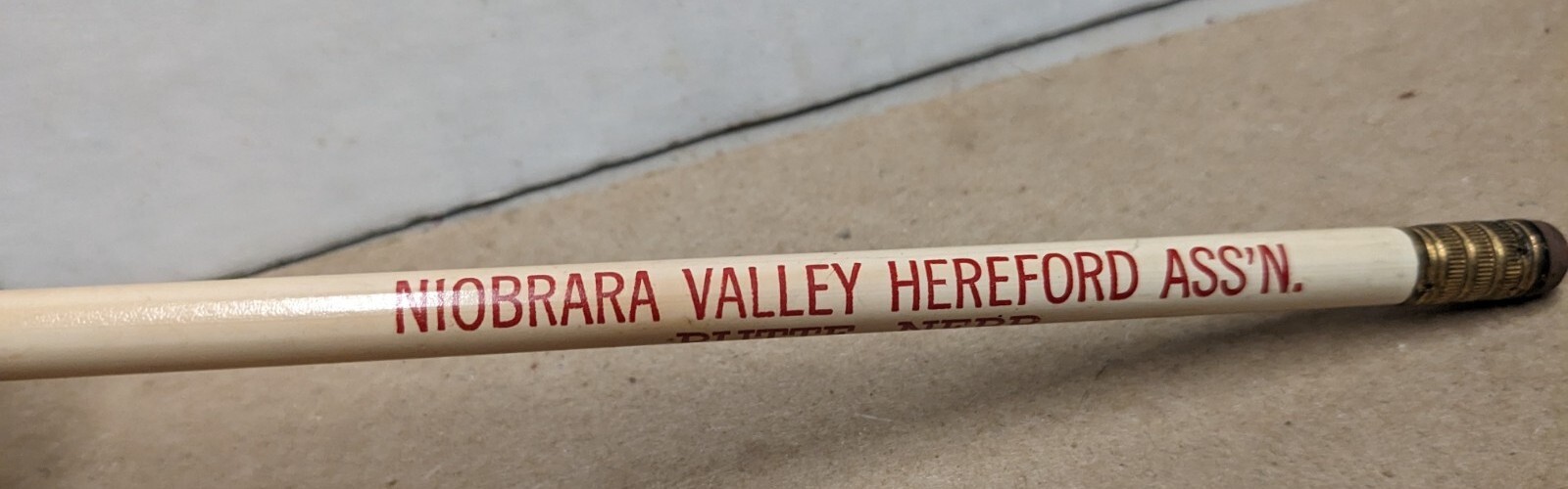 Vintage Niobrara Valley Hereford Association Butte Nebraska NE Pencil