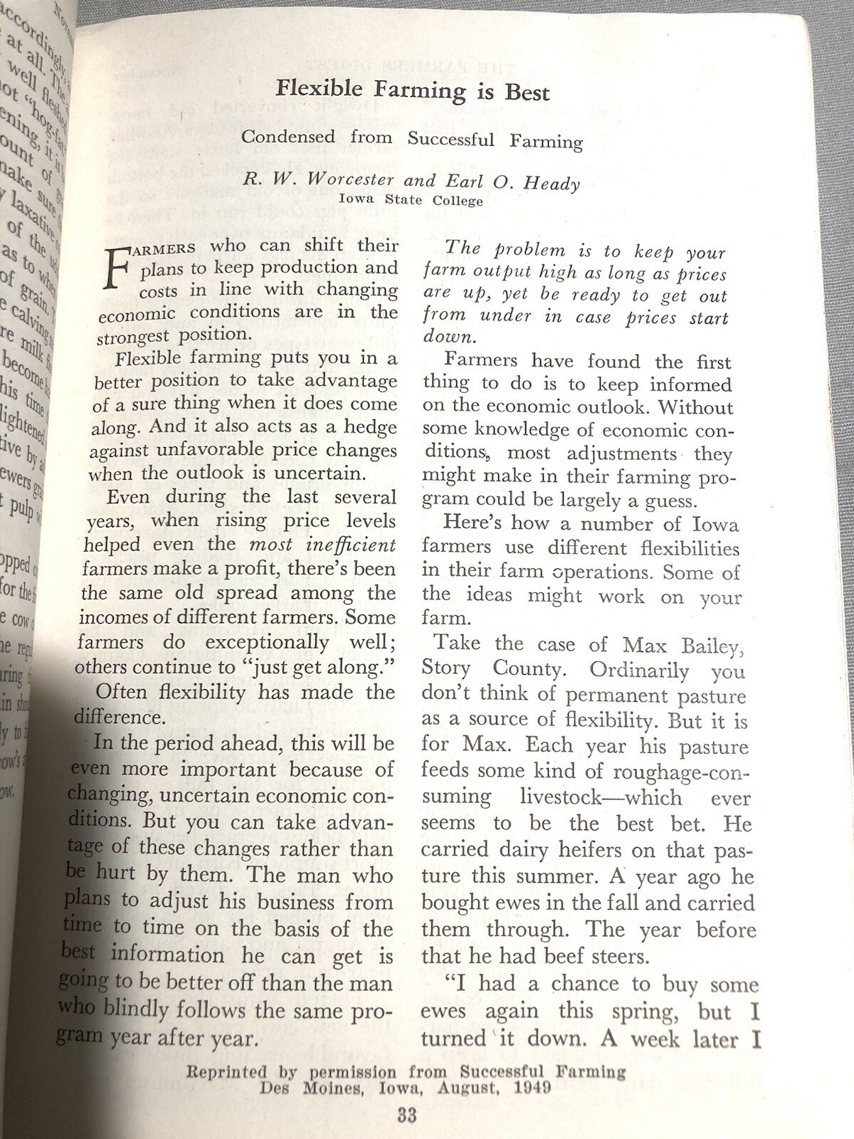 Farmers Digest Magazine November 1949 Storing Crops Silos Planting New Orchards