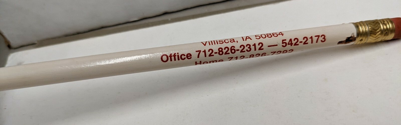 Vintage Wilson Hog Yards Jim Wallick Villisca Iowa IA Advertising Pencil