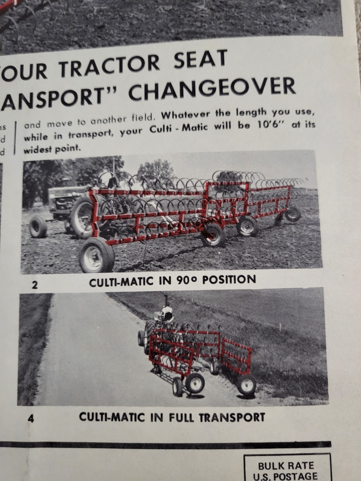 NOBLE DAKON Harrow BROCHURE 1968? John Deere IH Sioux Falls, SD. Dakota Iron