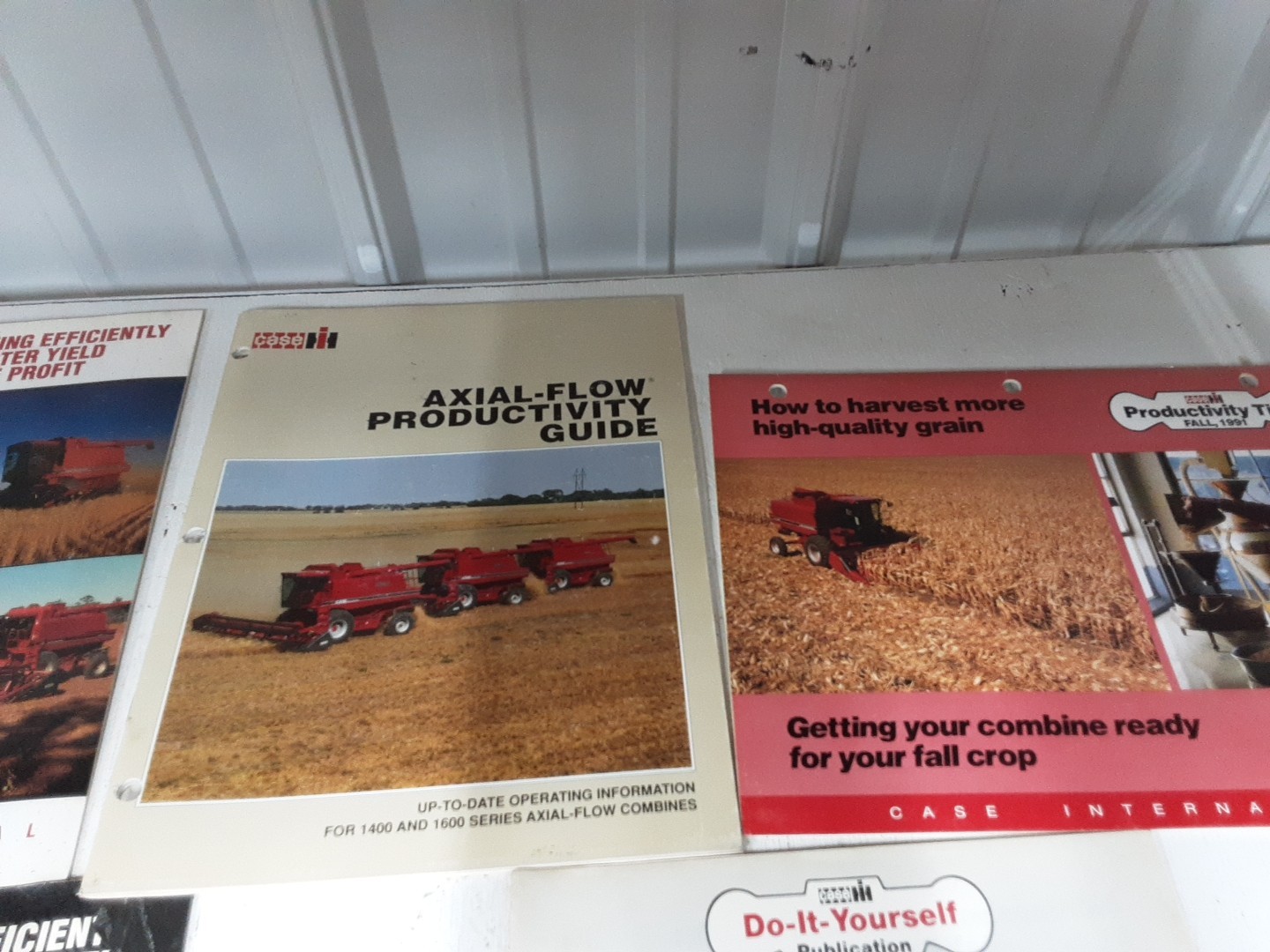 Original Case IH Productivity Tips Flyers For Harvesting Efficiency