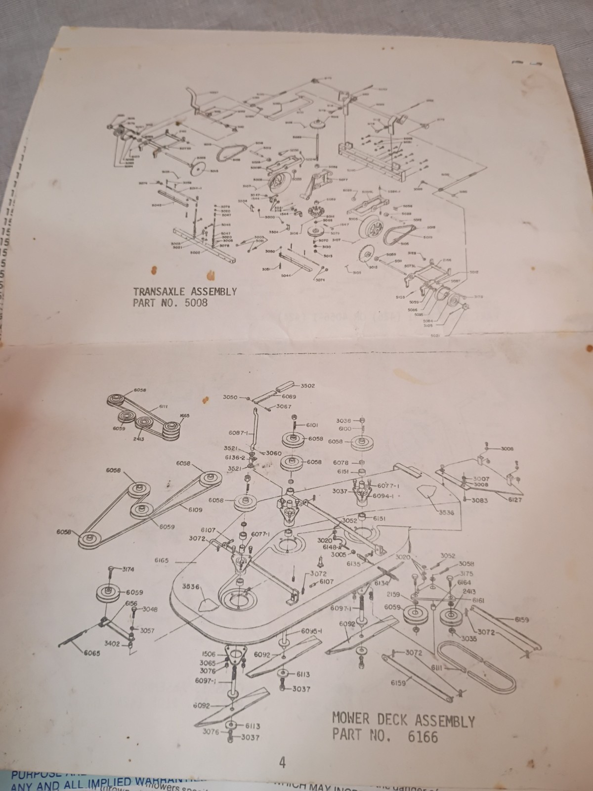 Dixon Zero Turn Mower ZTR-426 Operator&rsquo;s manual and repair sheets VTG