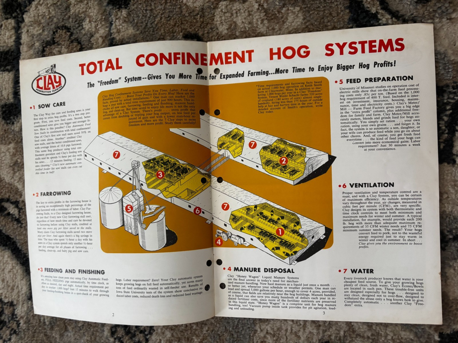 Clay Total Confinement Hog Systems For 1967 Brochure DCPA26