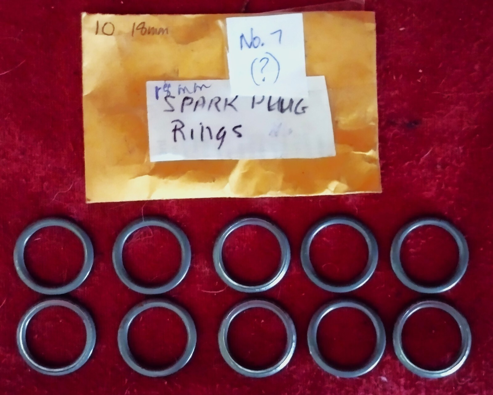 Vintage Champion Spark Plug Washers, or Gaskets Qty. of 10