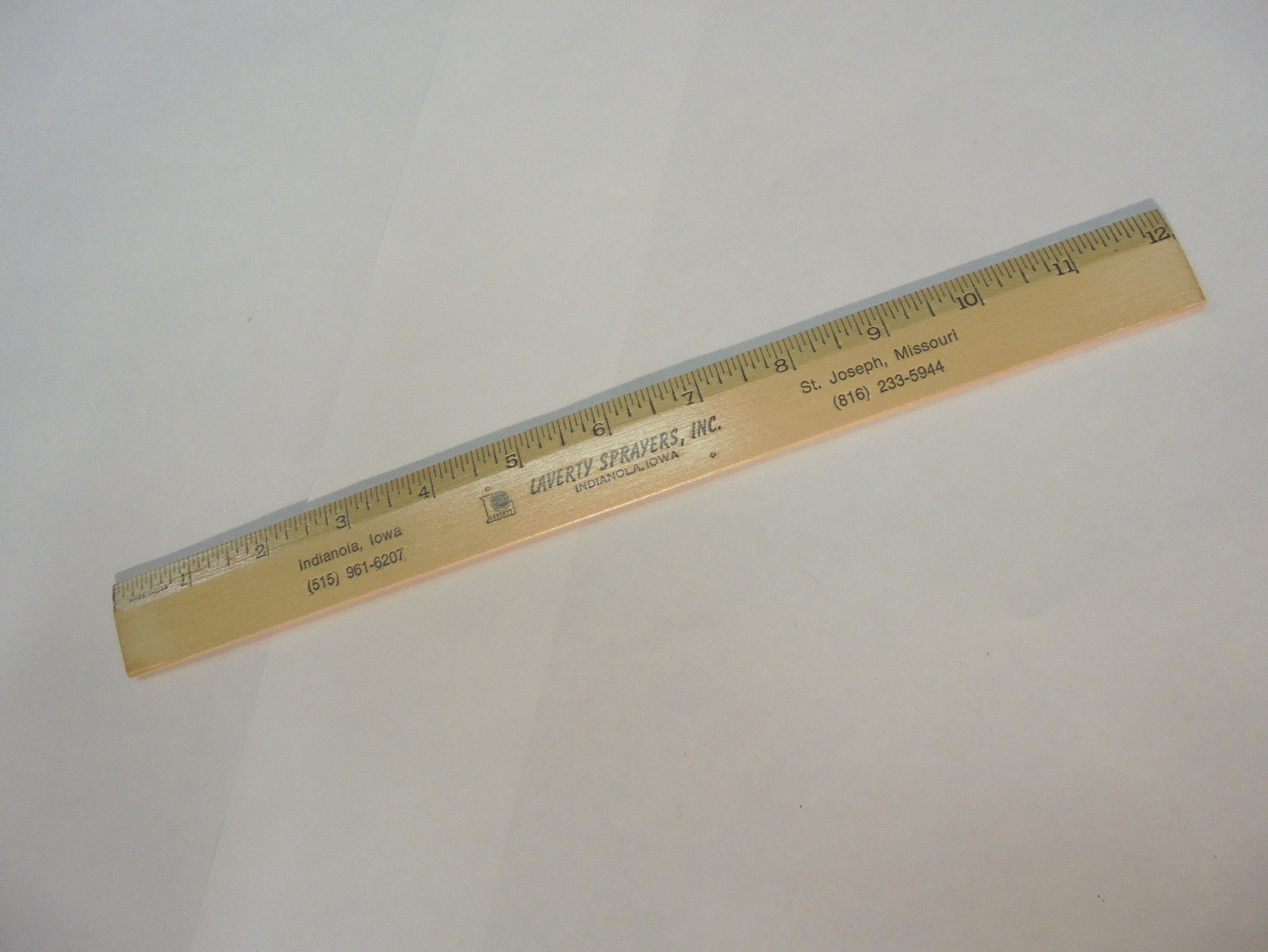 wooden ruler laverty sprayers indianola iowa st joseph missouri farm spraying