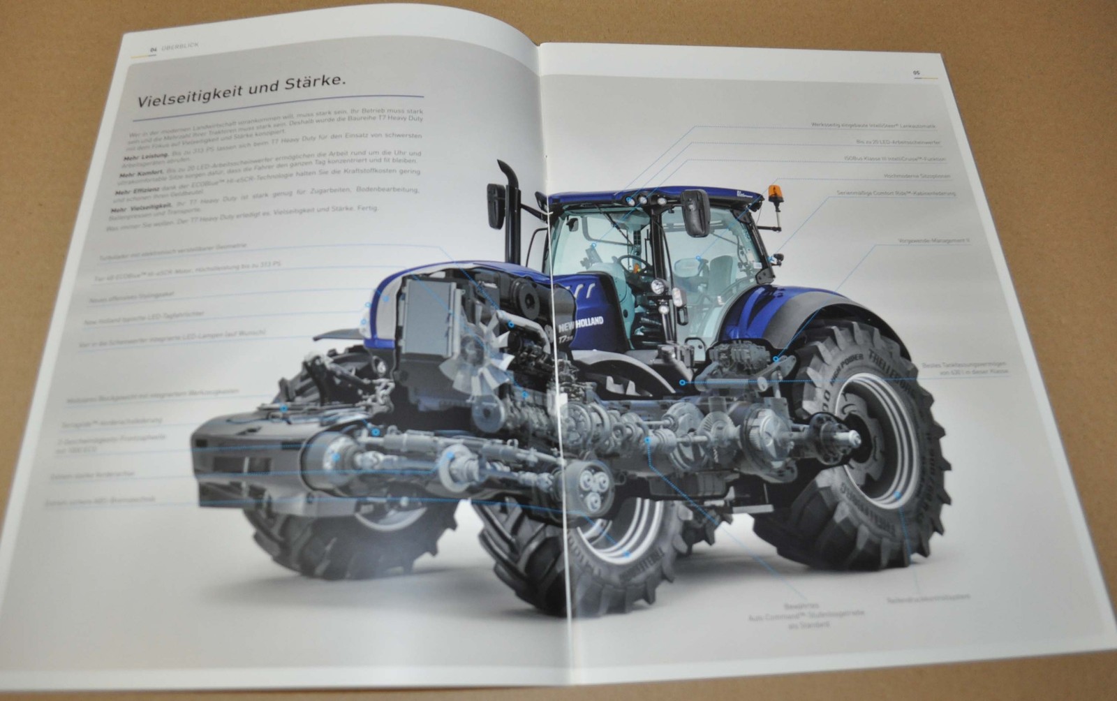 2015 2016 New Holland T7 Heavy Series Tractor Brochure Prospekt DE