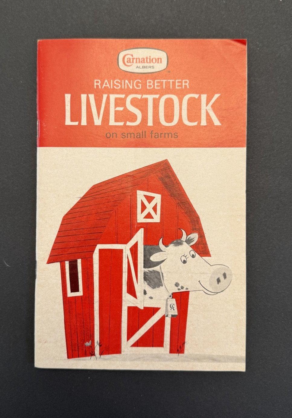 Vintage Carnation Albers « Raising Better Livestock on Small Farms » Booklet