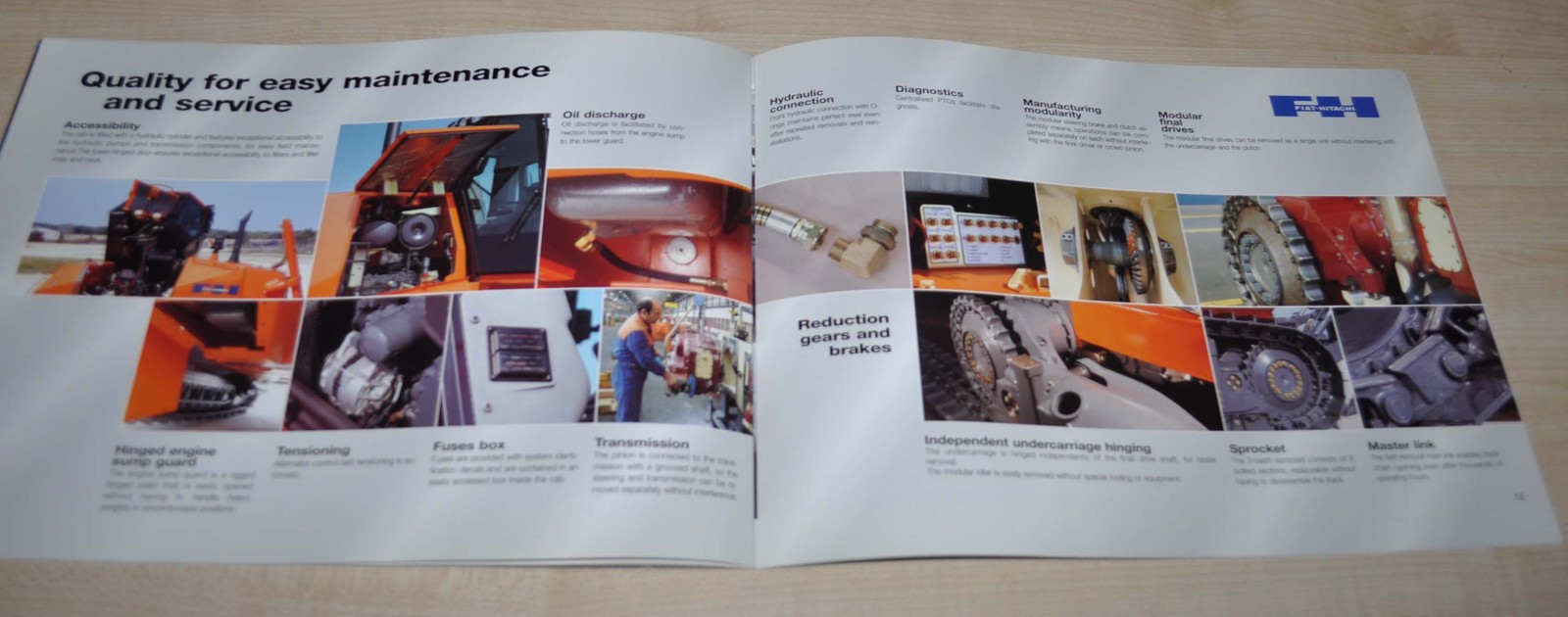 FIAT-Hitachi D180 Tractor Bulldozer Machinery Brochure Prospekt
