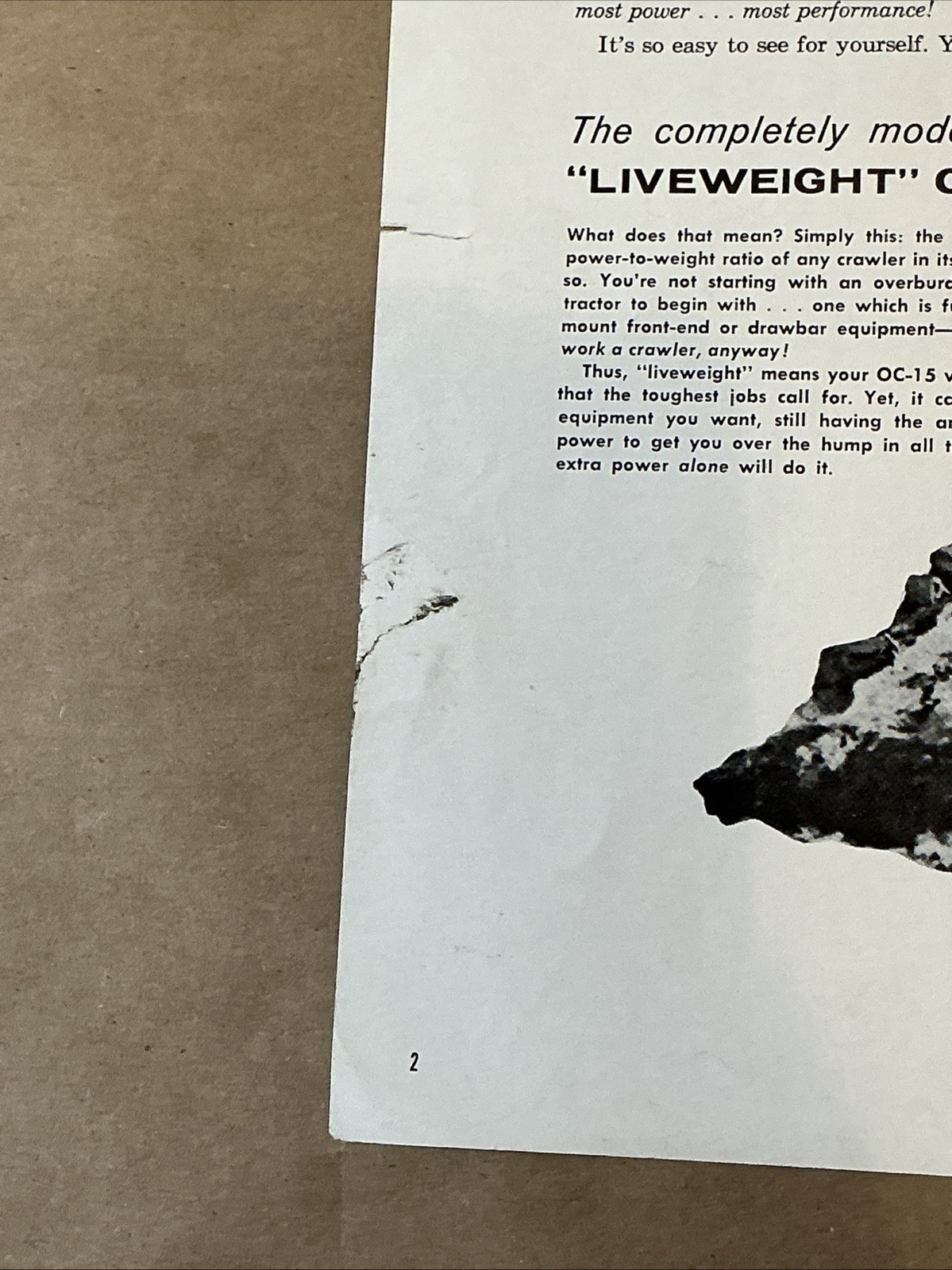 Vintage Original Oliver OC15 Tractor Brochure Oliver Corporation As Is INV-P0042