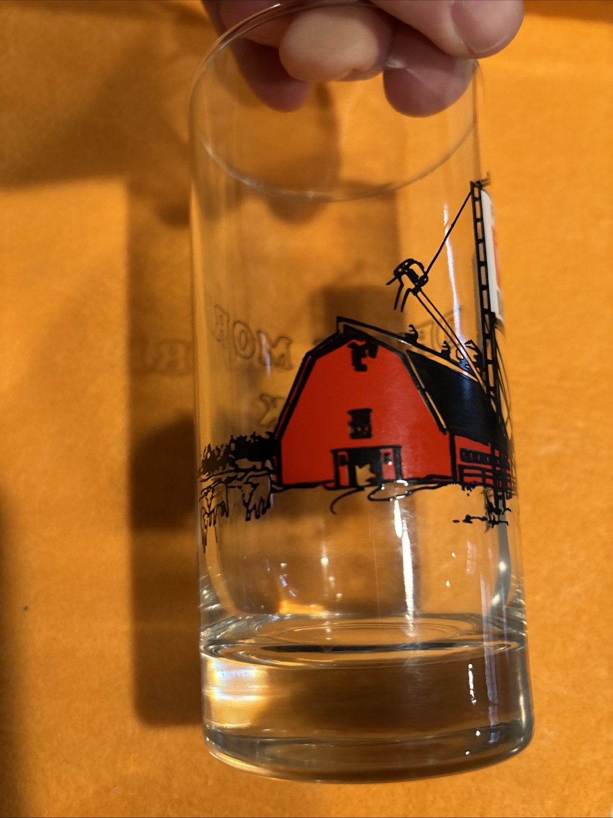 Vintage “Midland Coop” – “Drink More Milk” Advertising Drinking Glass Tumbler