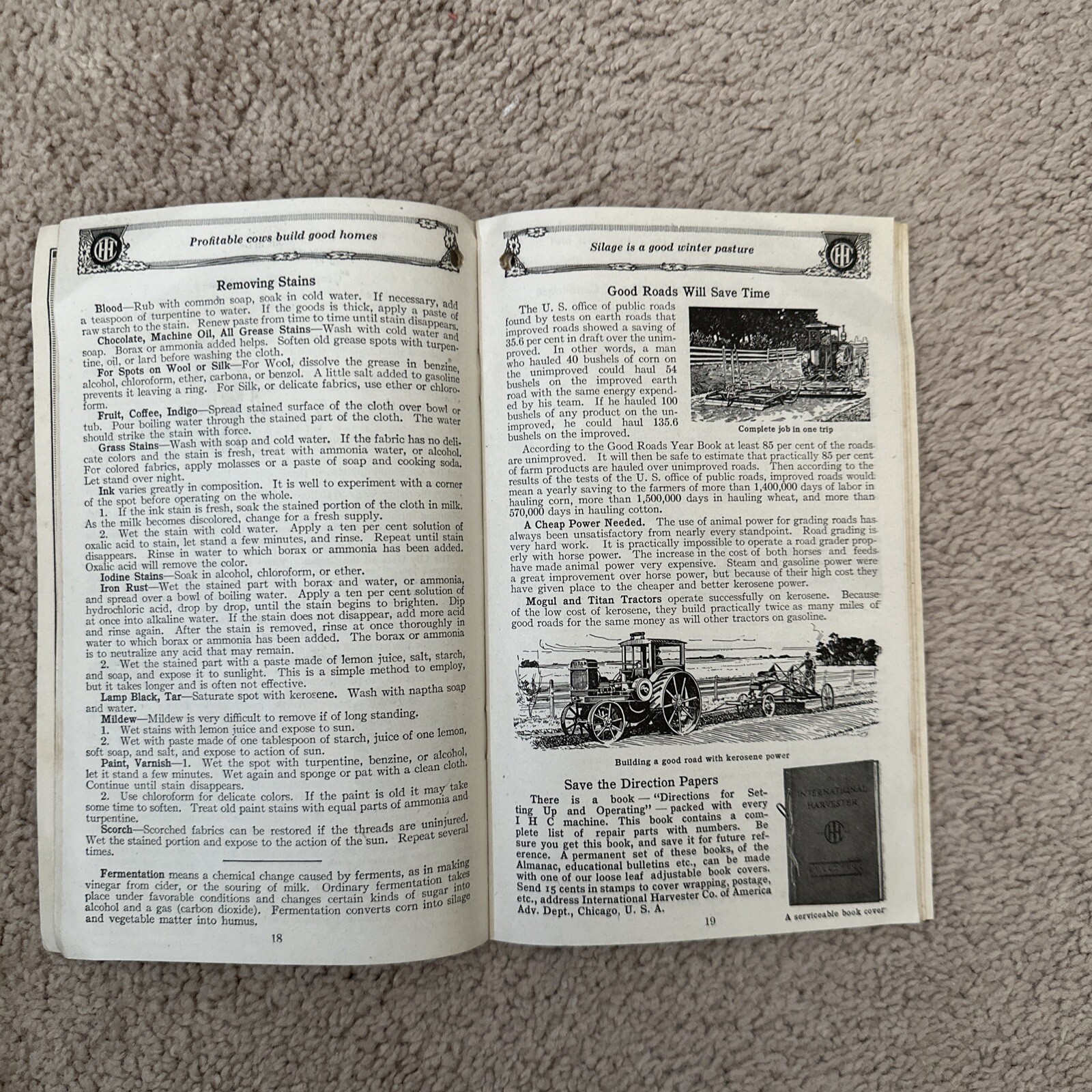 1917 International Harvester Co. Of America Inc. Farmers Almanac